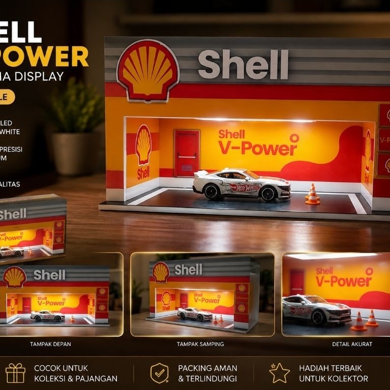 DIORAMA HOTWHEEL SHELL RAK HOTWHEEL
