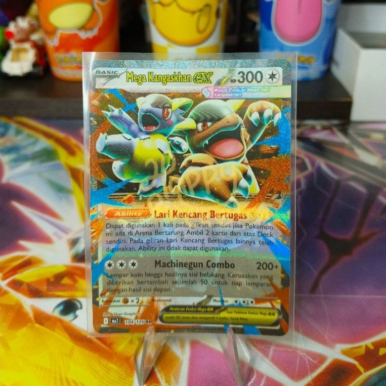 KARTU POKEMON EVOLUSI MEGA | MEGA KANGASKHAN EX RR 104/126