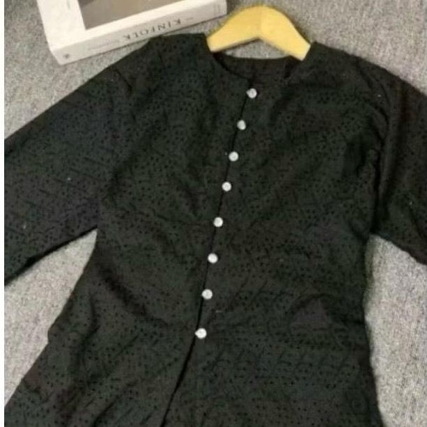 Terlaris Chea Tunik Katun Bordir (Katbol Katun Bolong) / Tunik Kondangan / Atasan Wanita Katun Bolon