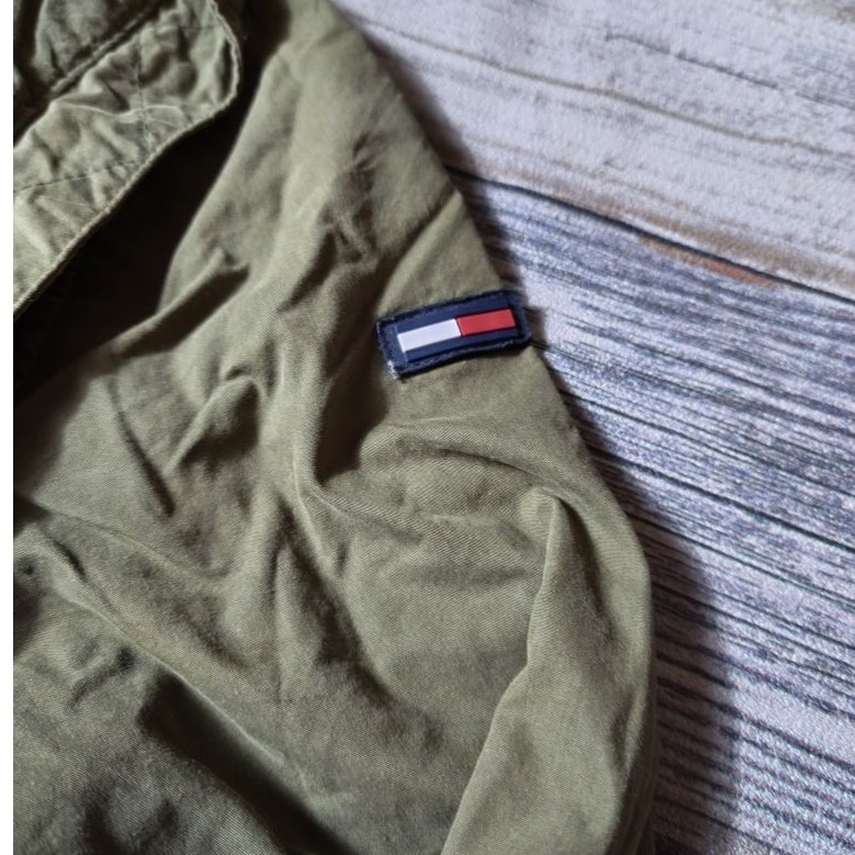 Jaket Tommy Hilfiger Puffer Denim Outdoor Jacket  Parka Waterproof Hangout Motoran Sport Branded