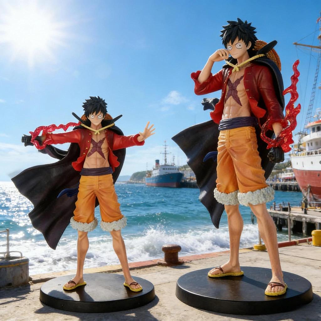 17cm PVC One Piece Luffy Sun God Nika Anime Doll Monkey D Action Doll Luffy Doll Model Doll Series T