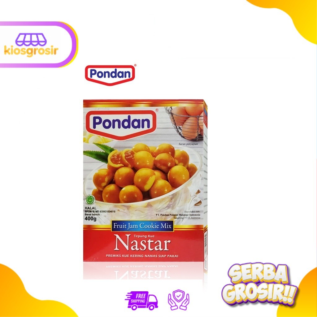 KIOSGROSIR PONDAN Tepung Kue Nastar - Fruit Jam Cookie Mix 400 gr