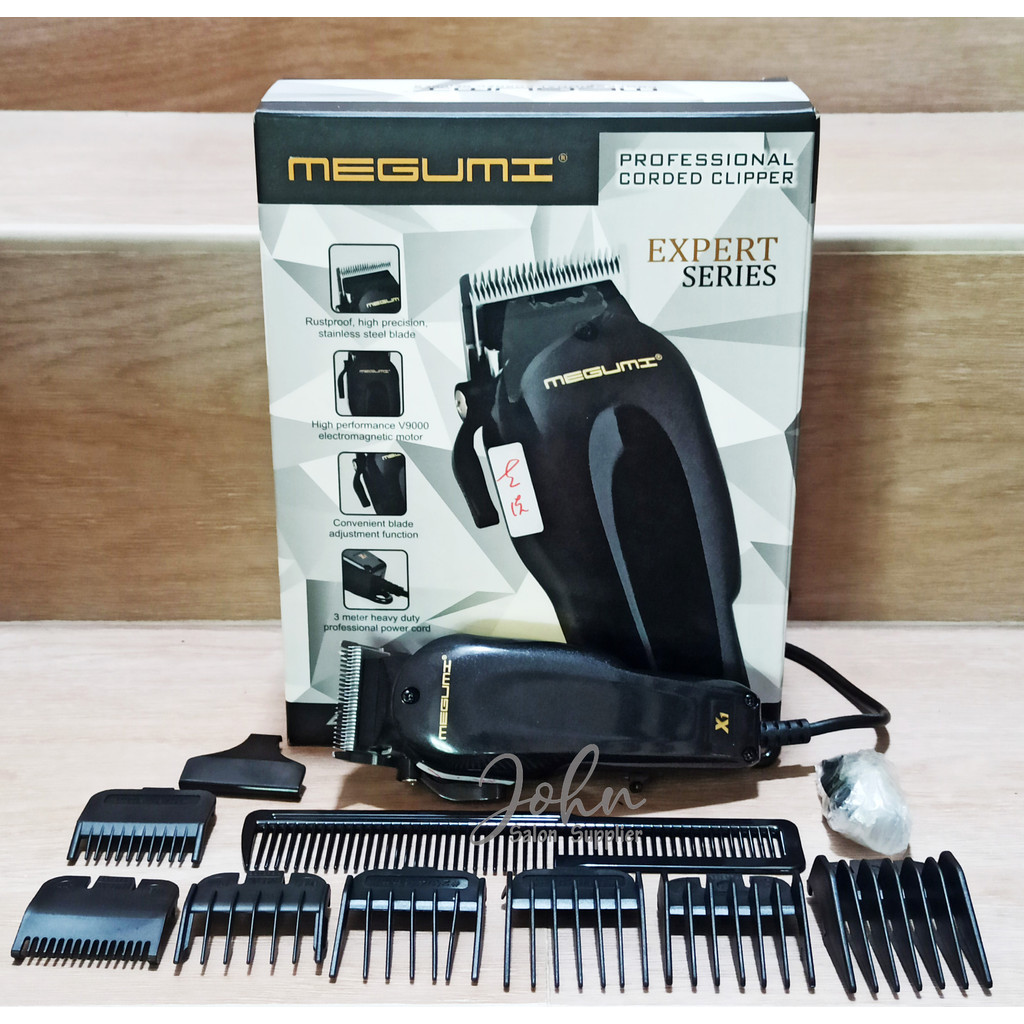 CLIPPER MEGUMI X1 - Professional Corded Clipper Expert Series - Alat Cukur Potong Rambut Barbershop