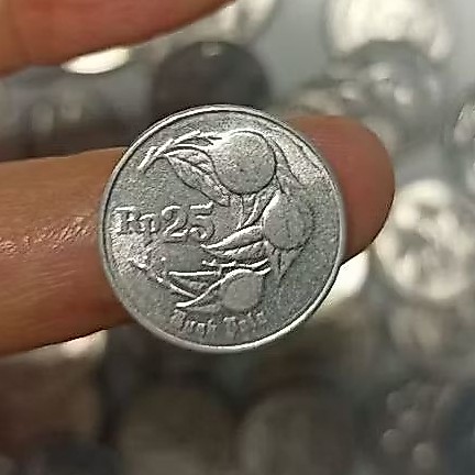 [ASLI] Koin Kuno 25 Rupiah Buah Pala Original Bank Indonesia