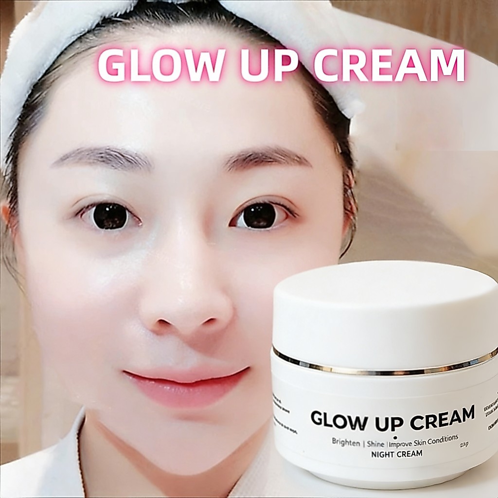 Night Cream Glow Up 12.5gr Pemutih Maksimal Hilangkan Flek Tebal & Ringan Memudarkan Kerutan Meratak