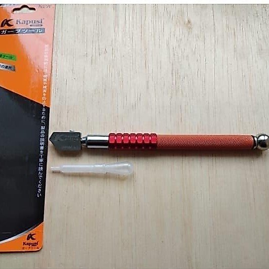 KAPUSI PISAU POTONG KACA MINYAK ALAT PEMOTONG KACA OIL GLASS CUTTER 40