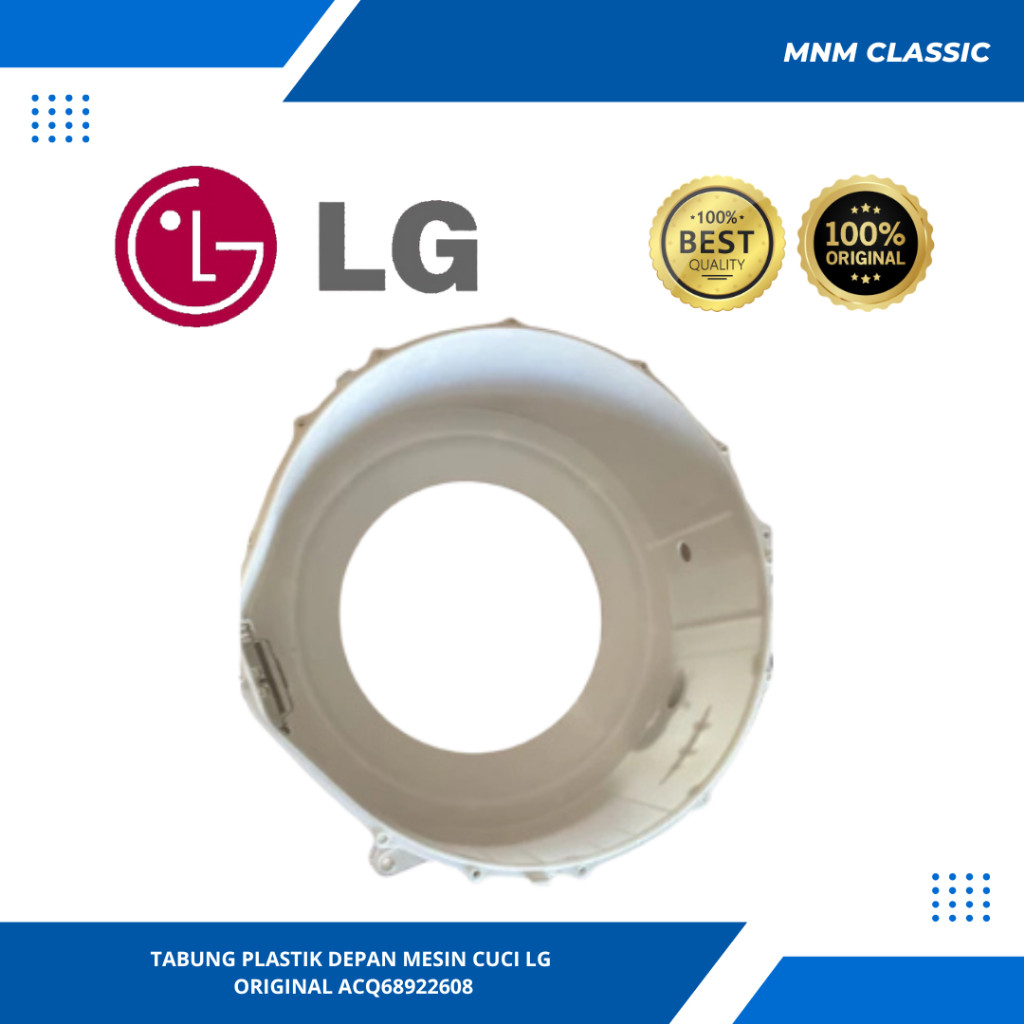 TABUNG PLASTIK DEPAN MESIN CUCI LG FRONT ORIGINAL FC1207S3W / F1007NPPW / FC1207S5W  / FC1207N5W   A