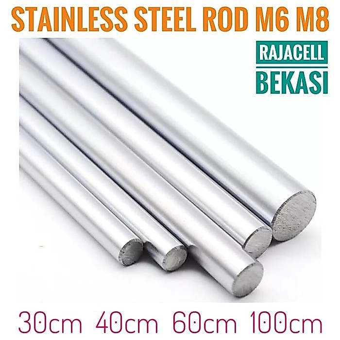 Besi Smooth Rod As Shaft CNC Stainless Steel Roundbar M6 6mm M8 8mm