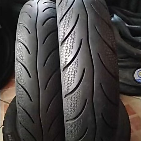 sepasang ban second maxxis diamond ukuran 90/90 r14+80/90 r14