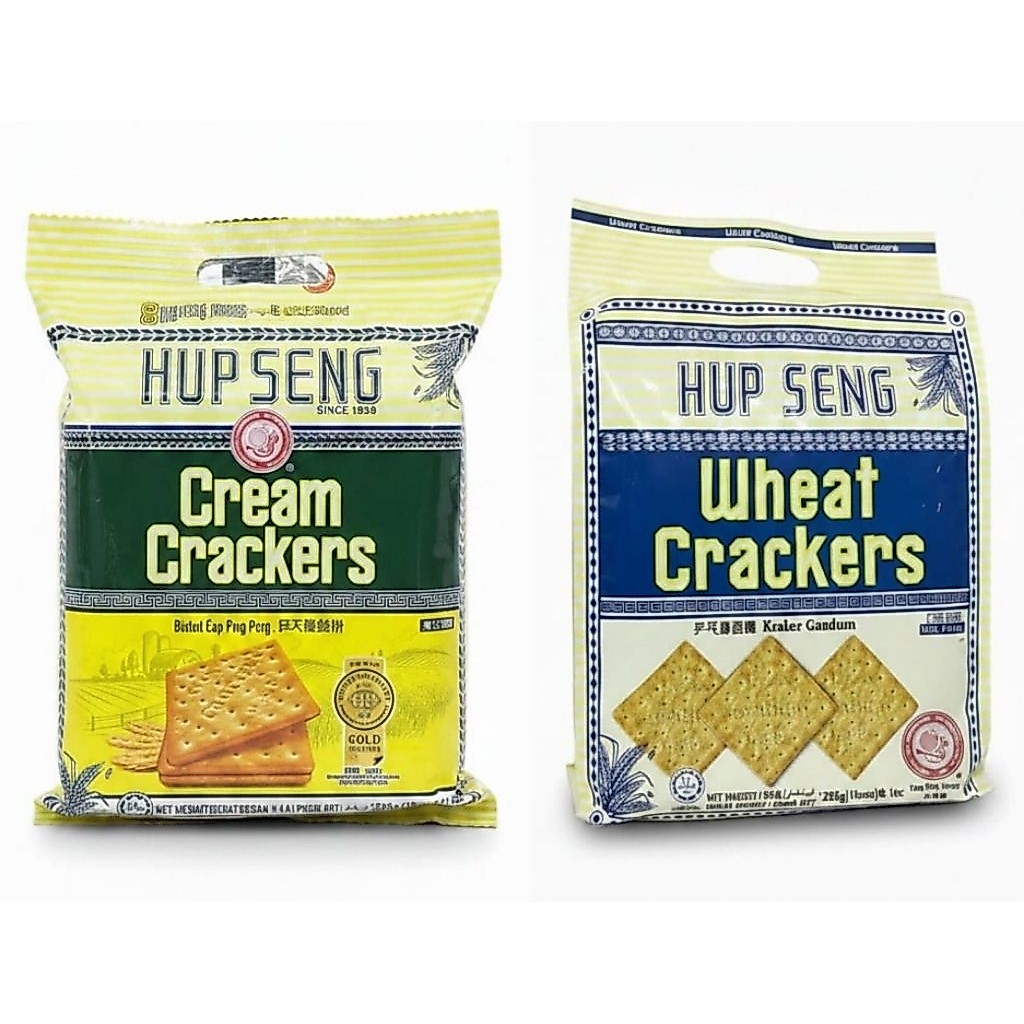 Hup Seng cream crackers Biskuit cap pingpong Biskuit Hup Seng Gandum Wheat Cream Roti Kering