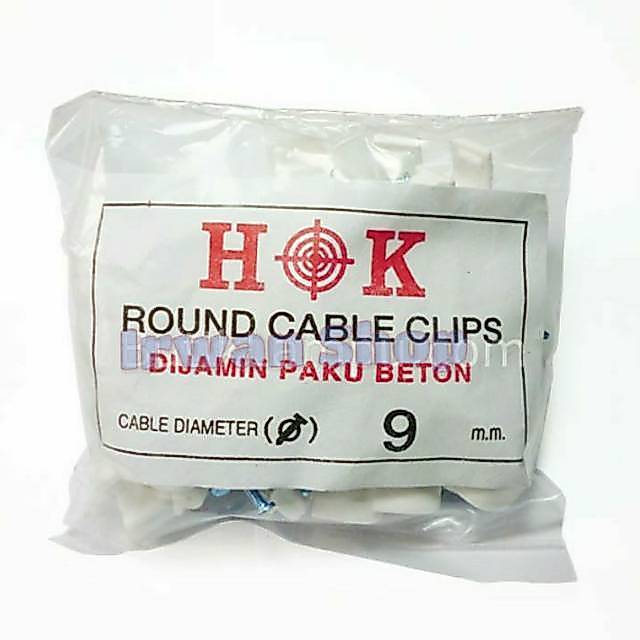 Klem Kabel Paku Beton No 9 / Klem Paku Beton Asli 9mm