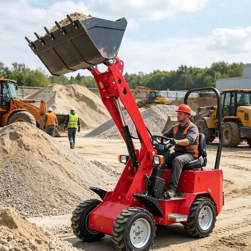 Mini Loader dengan Sertifikasi CE – Wheel Loader Kecil Serbaguna untuk Penggunaan Sehari-hari