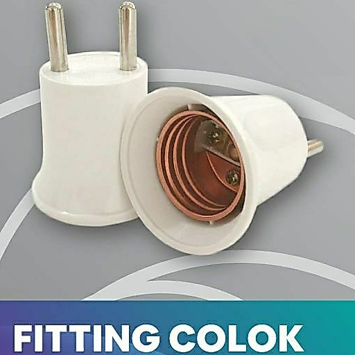 Fiting colok / fiting lampu colokan / fiting lampu tidur / fiting colok biasa