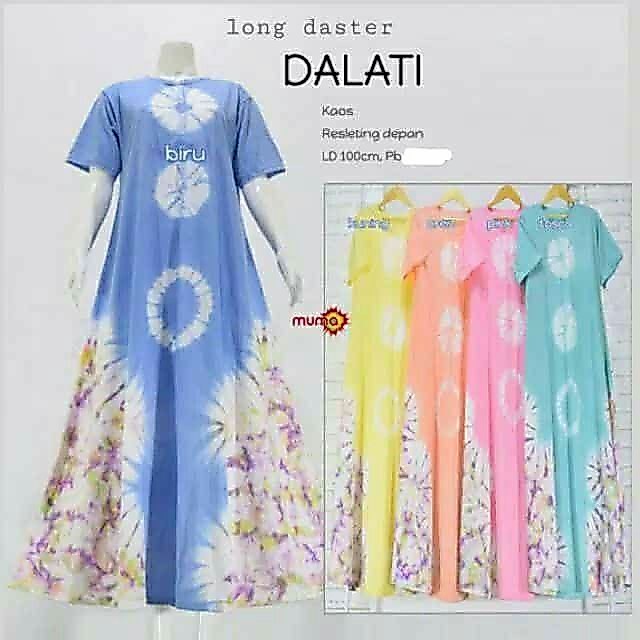 DASTER KAOS DALATI DASTER LENGAN PENDEK UKURAN JUMBO DRES SEMATA KAKI JUMBO LD 120