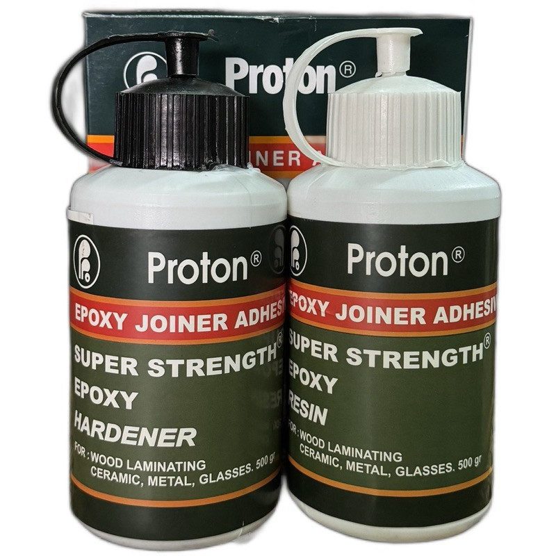 PROMOLEM PROTON EPOXY 1 SET HARDENER 500 GRAM + RESIN 500 GRAM KAYU, KERAMIK MARKER 1 KOTAKTERLARIS