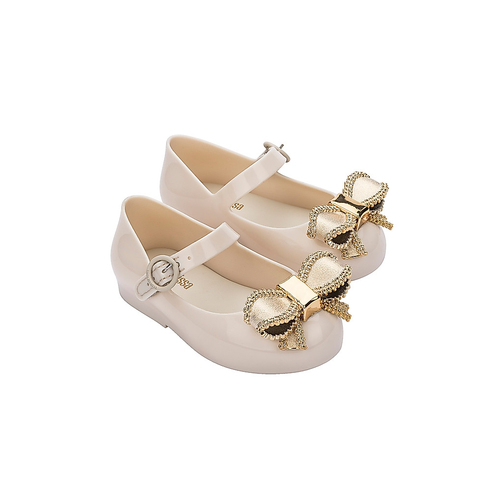 Sepatu Sandal Anak Perempuan Mini Melissa Sweet Love IV Bb Beige/Gold