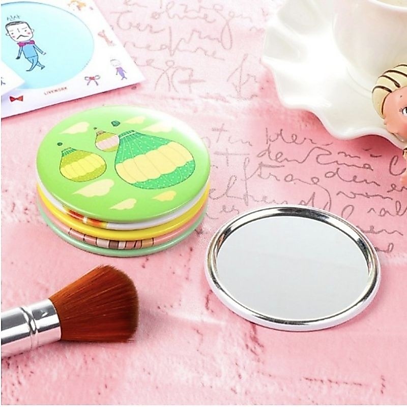KACA CERMIN MINI BULAT / CERMIN MAKEUP BULAT MINI
