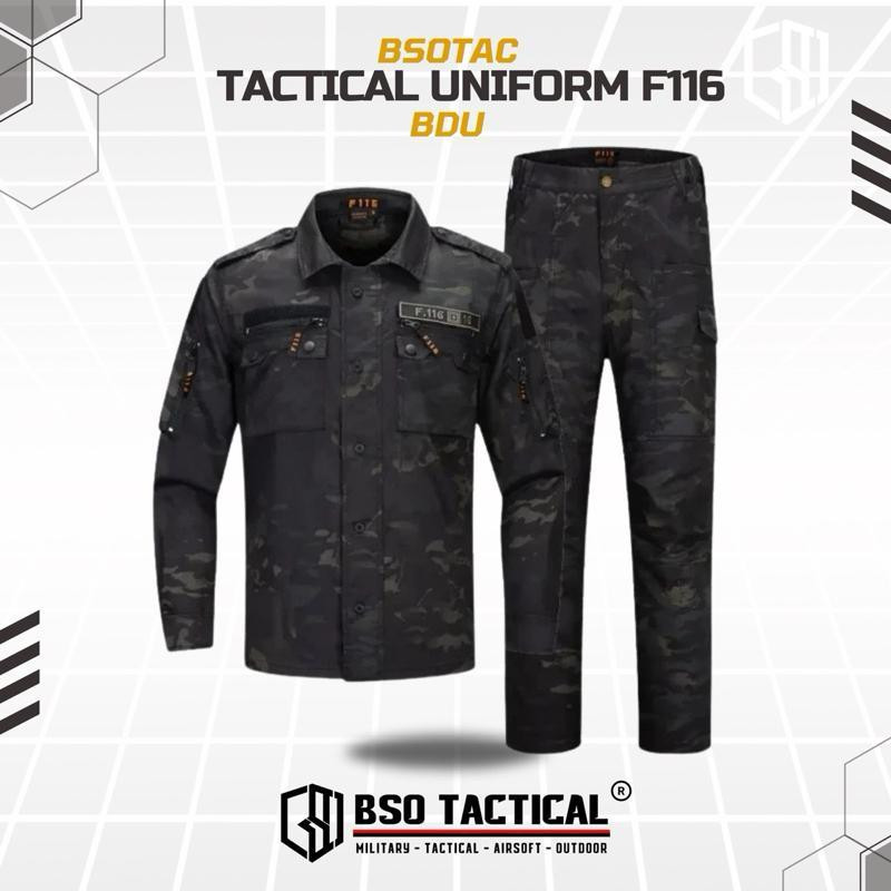 BDU Tactical Uniform F116 Outdoor Camouflage Set     Berkualitas
