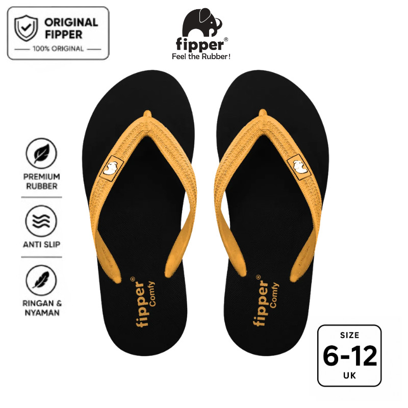 Fipper - Comfy Black / Yellow Goldenroad