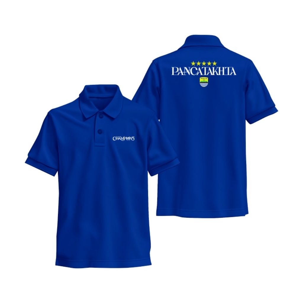 kaos berkerah polo Persib juara