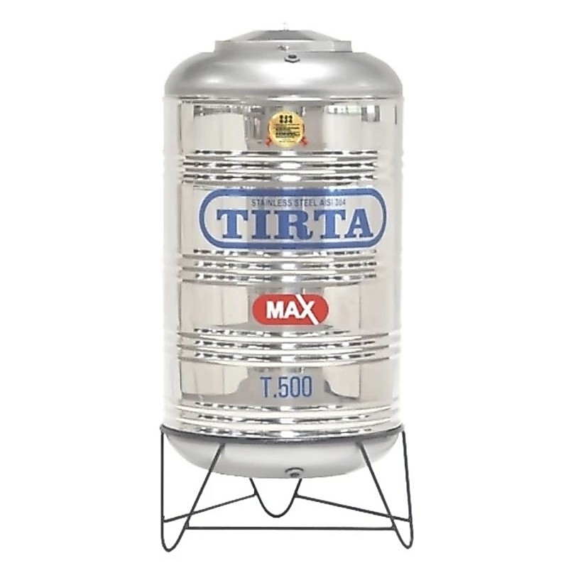 water torn toren tangki penampung air Stainless TIRTA 500 Liter pakai kaki