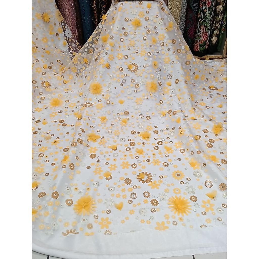 kain/bahan organza 3D/kain drees