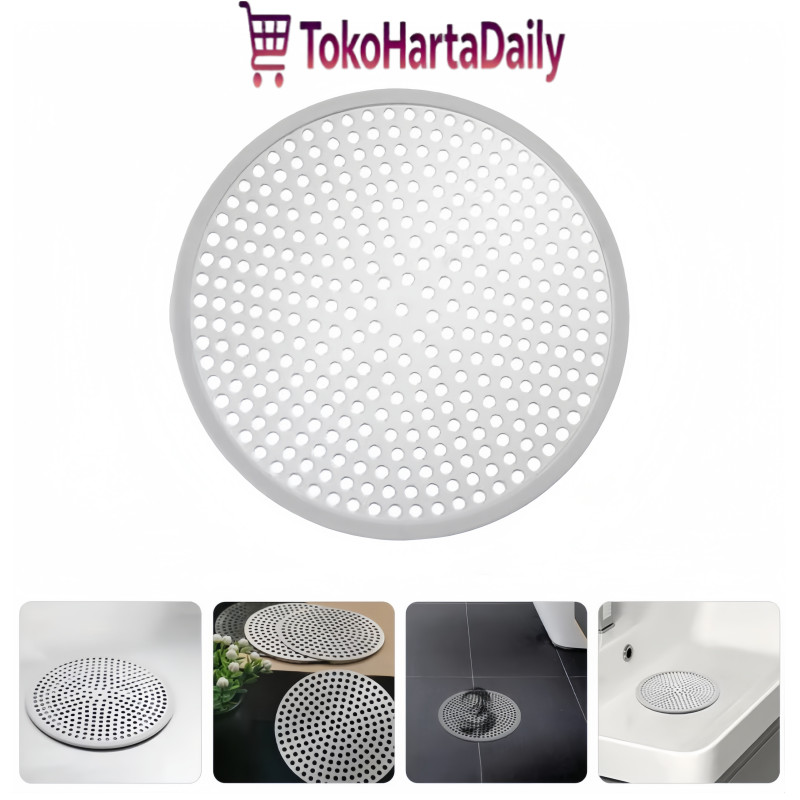 Floor Drain Cover Stainless Saringan Rambut Wastafel Dapur Mudah Dibersihkan Universal