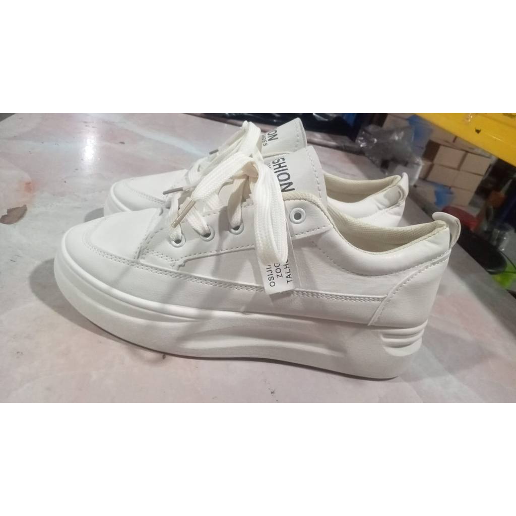 G88mall Sepatu sneakers wanita bahan kulit PU Premium 297