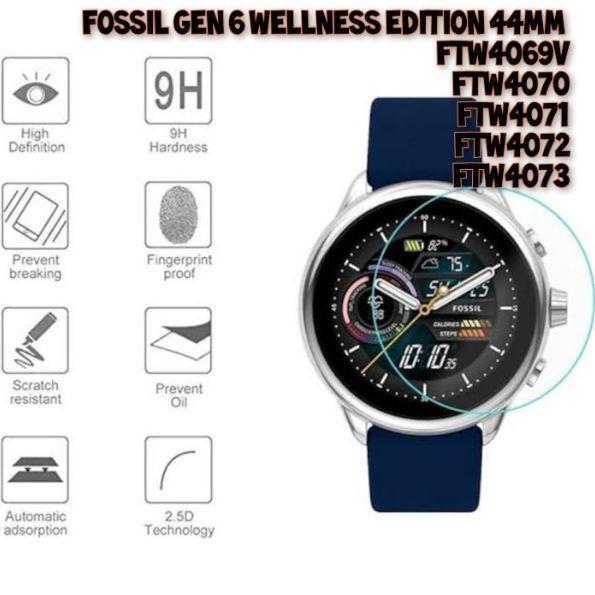 tempered glass untuk FOSSIL gen 6 wellness 44mm FTW4069  FTW4070 FTW4071 FTW4072 TG anti gores jam t