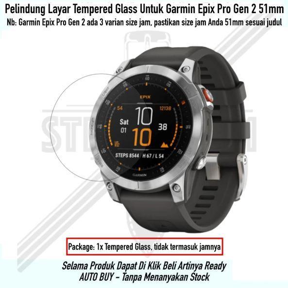 tempered glass untuk Garmin Epix Pro Gen 2 51mm anti gores jam tangan tempered glass pelindung layar