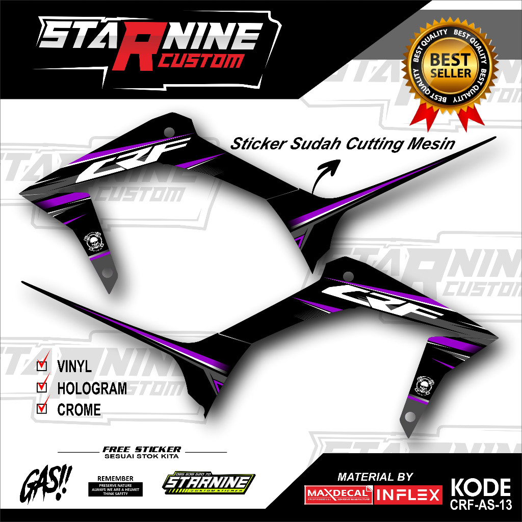 striping CRF minimalis stiker crf 150 L - RON DESIGN