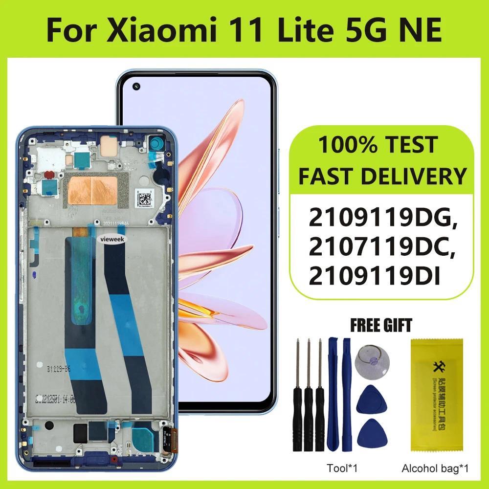 splay Screen for Xiaomi 11 Lite 5G NE 2109119DG LCD splay Tou Screen With Frame gitizer Assembly for
