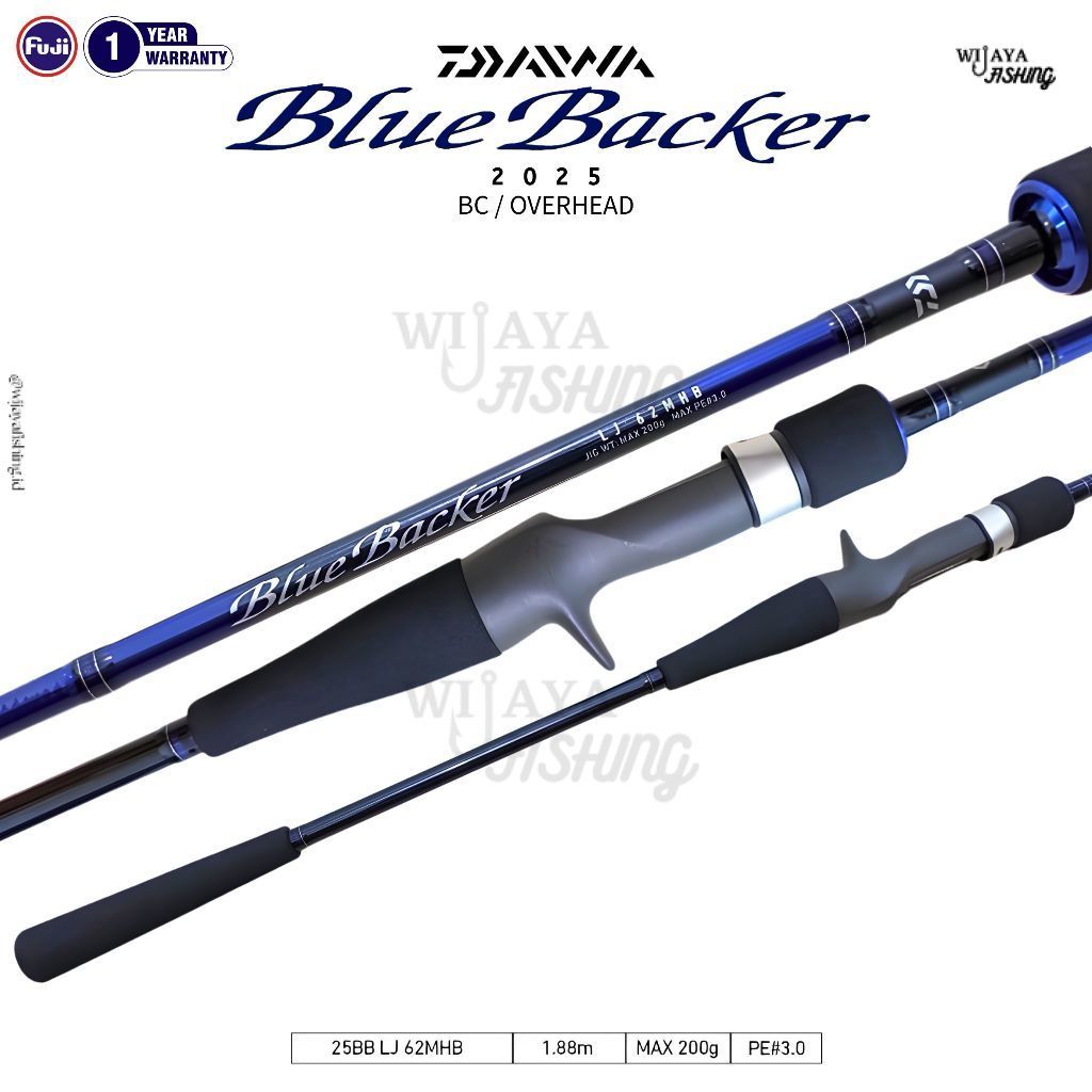 WF Joran Jigging DAIWA Blue Backer LJ 2019 2025 Light Jigging Spinning Overhead One Piece Garansi 1 