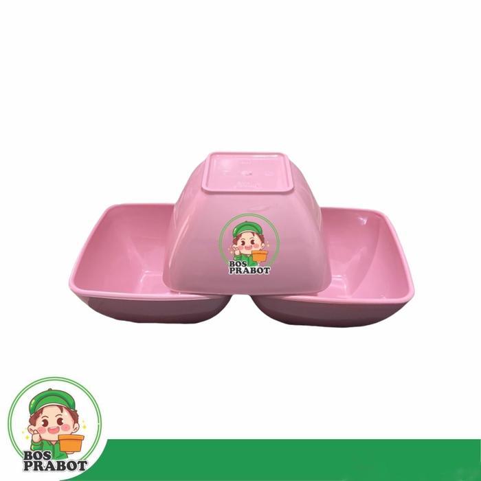 6 PCS MANGKOK SEMI MELAMIN KOTAK  / MANGKOK SEMI MELAMIN TEBAL / MANGKOK SOP MELAMIN SEMI / MANGKOK 