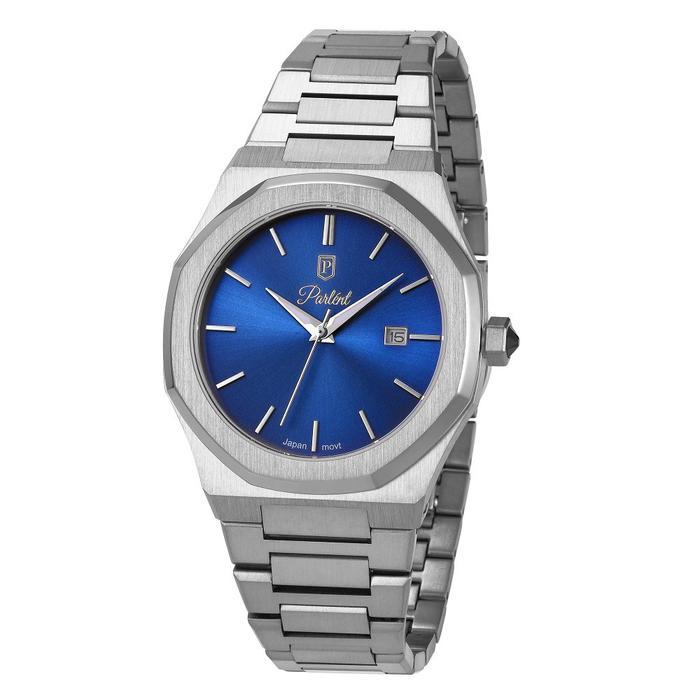 Cincarow  -  Parlent Palladium Arctic - Jam Tangan Pria 40mm, Japan Quartz Movement, Waterproof 10AT