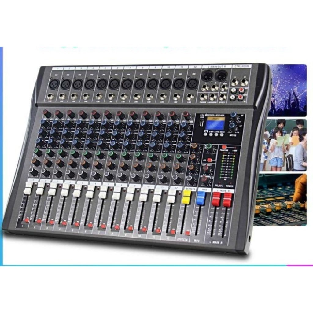 mixer morefand 12 channel ct 12 udah blutut.