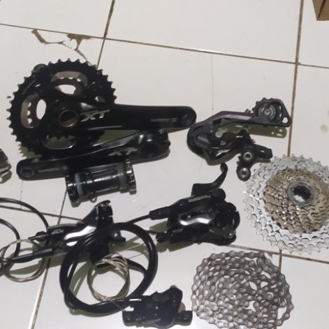 Mini grupset Shimano XT/SLX 3x10speed(SecondLikeNew)