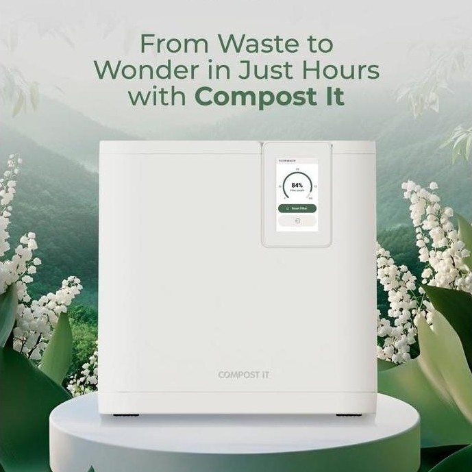 Nanabee312  - Compost It TerraPlus 4.5L Komposter Listrik Rumah Tangga - Mesin Kompos Otomatis Pengo