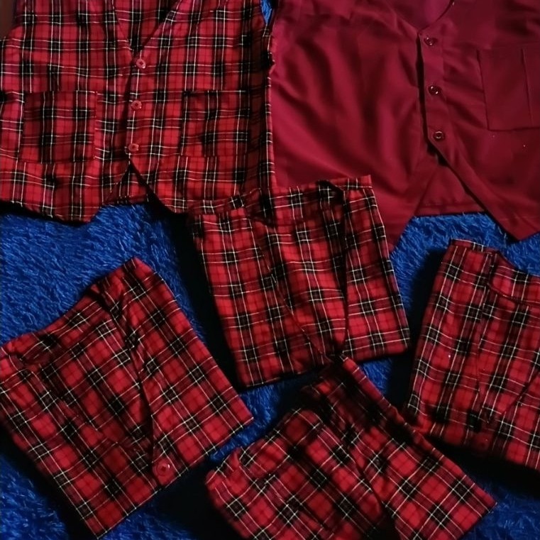 rompi sekolah SD MI polos &kotak kotak