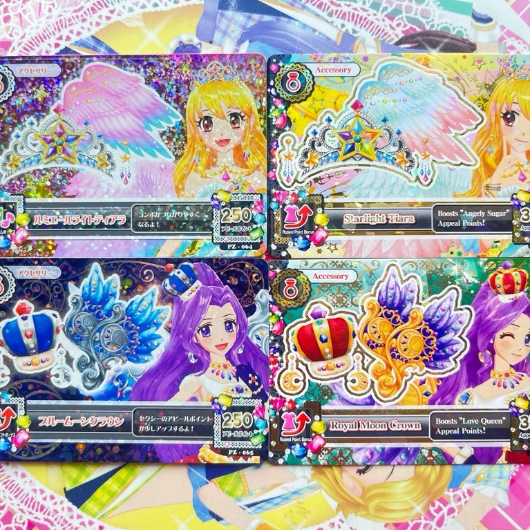 Kartu Aikatsu Starlight Tiara Royal Moon Lumiere Starlight Tiara Blue Moon Accessory Premium Star Fe