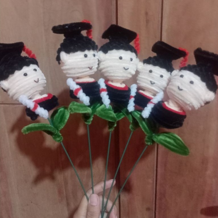 boneka wisuda Fersi laki laki