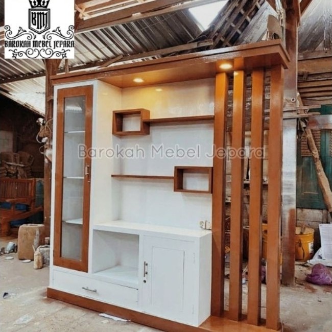 pembatas ruangan kayu jati / penyekat ruangan / pemisah ruangan kayu / mebel jati