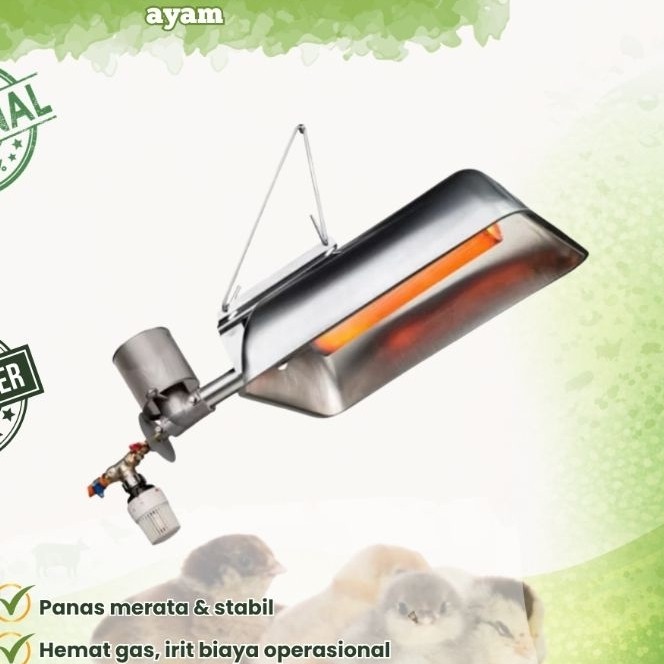 [ternak] Gasolec M8 Pemanas Kandang Ayam Infrared Gas Brooder Heater