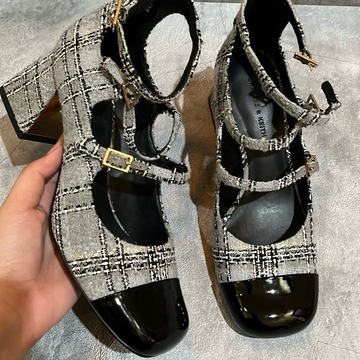 Charles & Keith Shoes - Grey (100% Original)