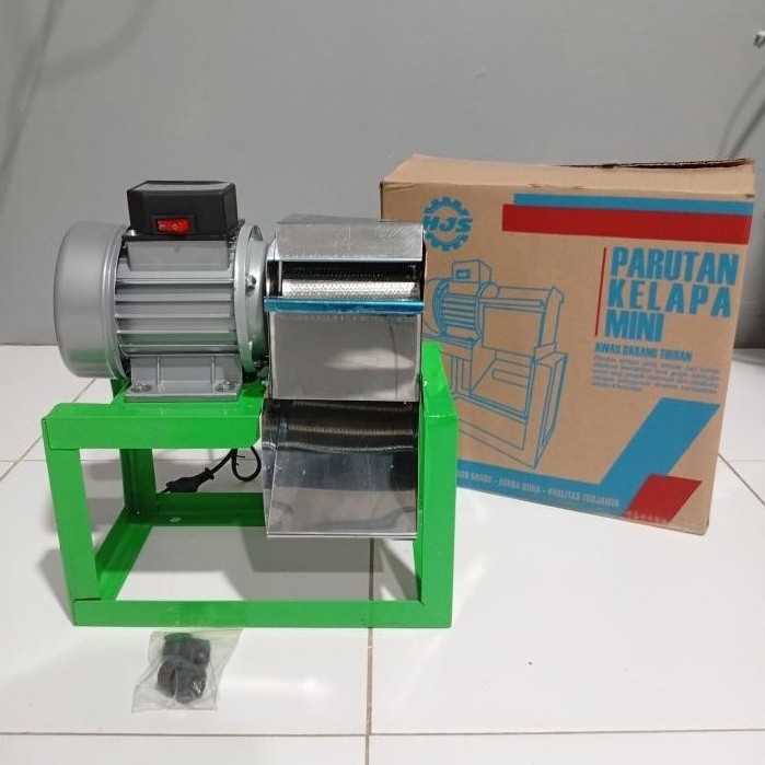 Hjs Mesin Parut/Parutan Kelapa Siku Corong Listrik  Stainless Steel