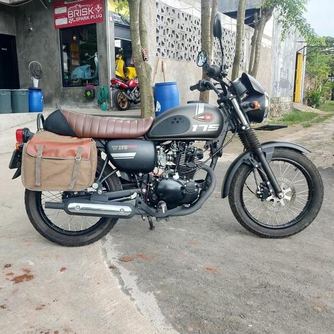 Tas Samping tas motor sidebag tas barang kawasaki W175 BISA GRAB!