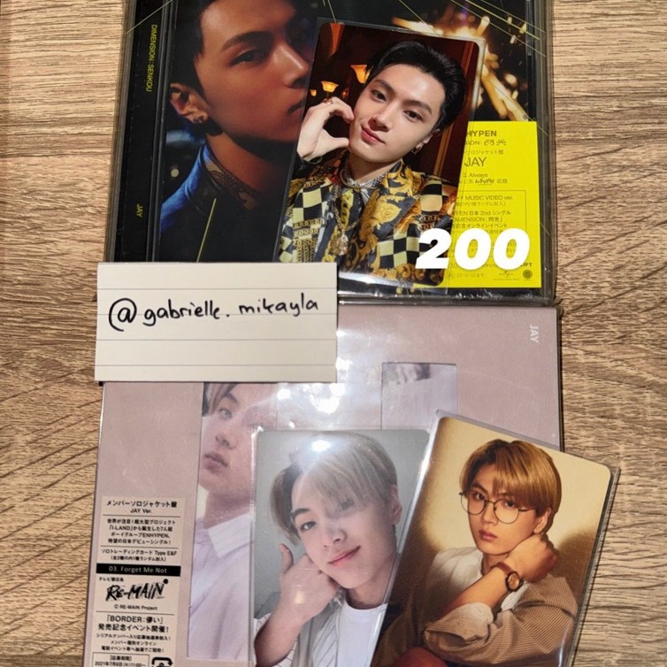 Enhypen Senkou Solo Jacket Border Hakanai Jay unsealed