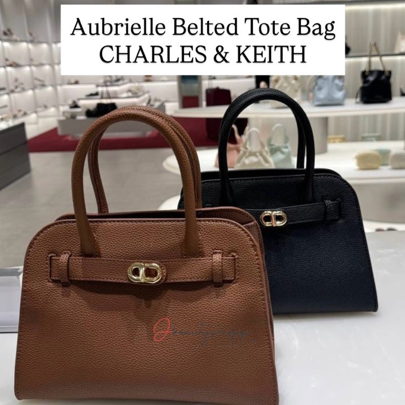 Tas aubrielle belted tote bag