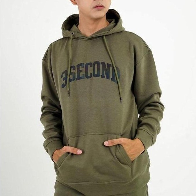 Uomo- 3Second Jaket Pria Hoodie Katun Houdini Ol-C160924 Panjang Keren