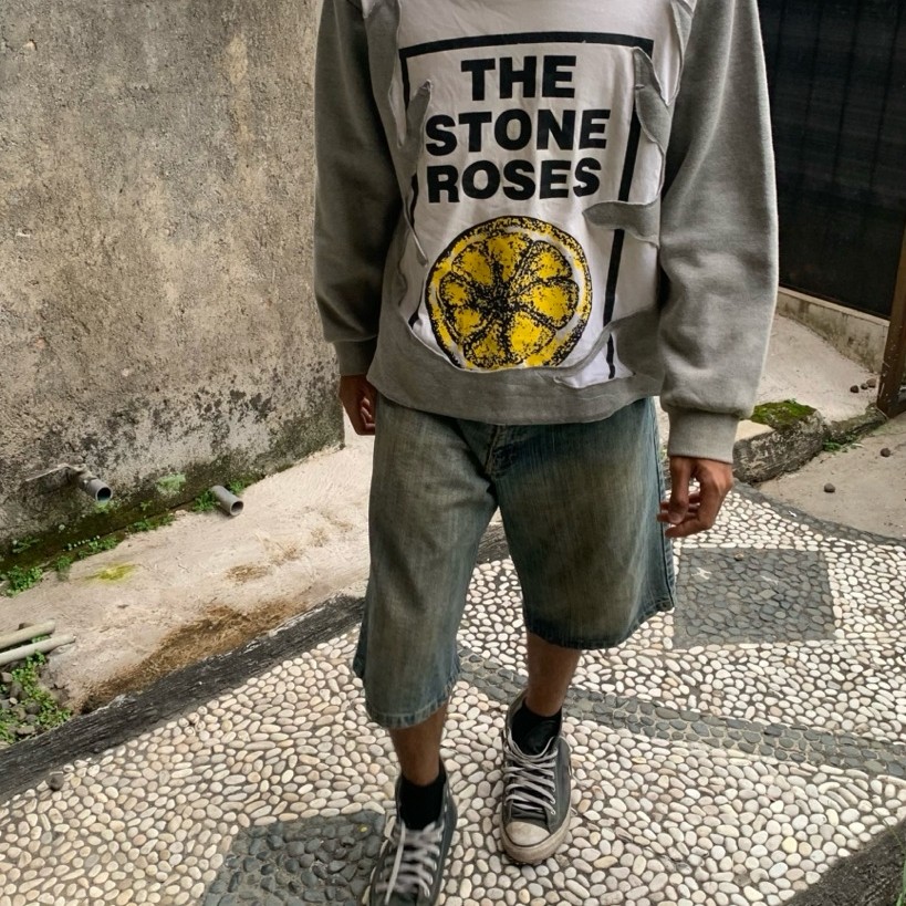 Reworked Band Collage Crewneck
